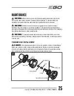 Preview for 25 page of EGO ST1500F Operator'S Manual