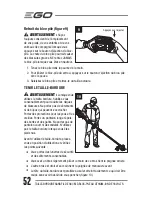 Preview for 52 page of EGO ST1500F Operator'S Manual