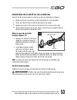 Preview for 53 page of EGO ST1500F Operator'S Manual