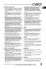 Предварительный просмотр 9 страницы EGO ST1510E Operator'S Manual