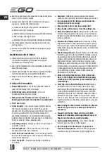 Предварительный просмотр 10 страницы EGO ST1510E Operator'S Manual
