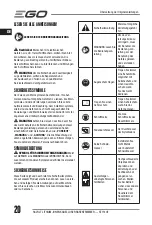 Preview for 20 page of EGO ST1510E Operator'S Manual