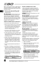 Предварительный просмотр 44 страницы EGO ST1510E Operator'S Manual