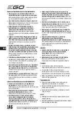 Предварительный просмотр 146 страницы EGO ST1510E Operator'S Manual