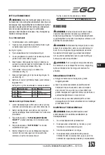 Предварительный просмотр 153 страницы EGO ST1510E Operator'S Manual