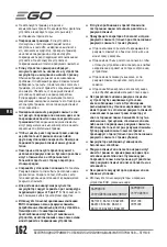 Предварительный просмотр 162 страницы EGO ST1510E Operator'S Manual