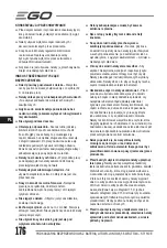 Предварительный просмотр 176 страницы EGO ST1510E Operator'S Manual