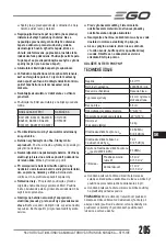 Предварительный просмотр 205 страницы EGO ST1510E Operator'S Manual