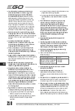 Предварительный просмотр 218 страницы EGO ST1510E Operator'S Manual