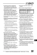 Предварительный просмотр 287 страницы EGO ST1510E Operator'S Manual
