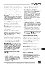 Предварительный просмотр 291 страницы EGO ST1510E Operator'S Manual