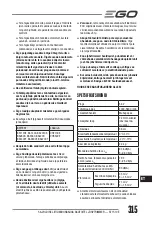 Предварительный просмотр 315 страницы EGO ST1510E Operator'S Manual