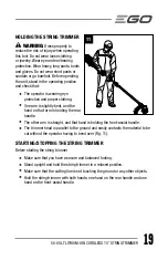 Preview for 19 page of EGO ST1520 Operator'S Manual