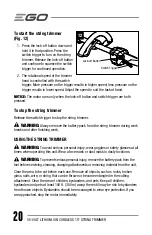 Предварительный просмотр 20 страницы EGO ST1520 Operator'S Manual