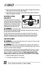 Preview for 22 page of EGO ST1520 Operator'S Manual