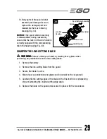 Preview for 29 page of EGO ST1530 Operator'S Manual