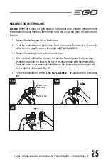 Preview for 25 page of EGO ST1620T Operator'S Manual