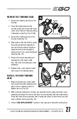 Preview for 27 page of EGO ST1620T Operator'S Manual