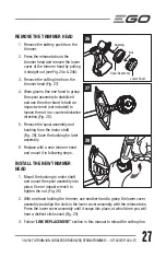 Предварительный просмотр 27 страницы EGO ST1620T Operator'S Manual