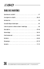 Предварительный просмотр 36 страницы EGO ST1620T Operator'S Manual