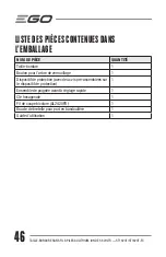 Предварительный просмотр 46 страницы EGO ST1620T Operator'S Manual