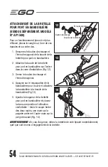 Preview for 54 page of EGO ST1620T Operator'S Manual