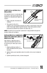 Предварительный просмотр 91 страницы EGO ST1620T Operator'S Manual