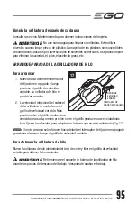 Preview for 95 page of EGO ST1620T Operator'S Manual