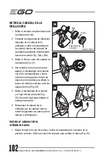 Предварительный просмотр 102 страницы EGO ST1620T Operator'S Manual