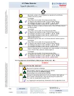 Предварительный просмотр 18 страницы EGON HARIG flamtron FL (Ex) d 07 Series Assembly, Installation And Commissioning Instructions