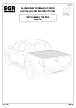 EGR ALUMINIUM TONNEAU COVER Installation Instructions Manual предпросмотр