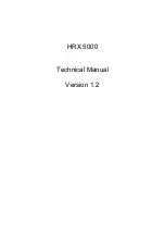 Предварительный просмотр 1 страницы Egress System HRX 5000 Technical Manual