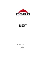 Egro NEXT Pure Coffee Technical Manual предпросмотр