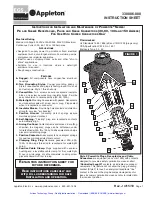 Предварительный просмотр 2 страницы EGS Appleton Powertite Series Instruction Sheet