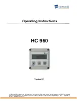 ehb electronics HC 960 Operating Instructions Manual предпросмотр