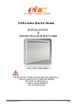 Предварительный просмотр 1 страницы EHC DSR solaris PSO1000.510.58 Installation & Operating Instructions Manual