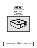 EHC eco SAVE Installation Instructions Manual preview