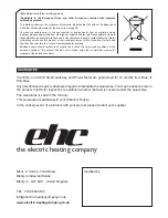 Preview for 12 page of EHC eco SAVE Installation Instructions Manual