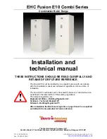 Предварительный просмотр 1 страницы EHC Fusion E10 Combi Series Installation And Technical Manual