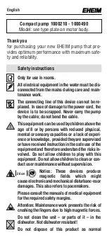 Preview for 6 page of EHEIM 1000 Compact Manual