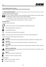 Preview for 132 page of EHEIM 1046219 Operating Instructions Manual