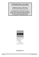 Preview for 168 page of EHEIM 1046219 Operating Instructions Manual