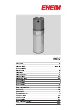 EHEIM 2007 Instructions Manual предпросмотр