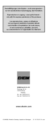 Preview for 57 page of EHEIM 2401 Manual