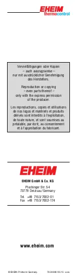 Preview for 34 page of EHEIM 3611 Manual