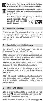 Preview for 4 page of EHEIM 4011708224588 Operating Instructions Manual