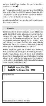 Preview for 5 page of EHEIM 4011708224588 Operating Instructions Manual