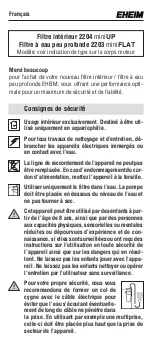 Preview for 12 page of EHEIM 4011708224588 Operating Instructions Manual