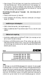 Preview for 22 page of EHEIM air pump 100 Manual