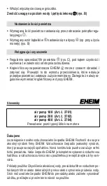 Preview for 52 page of EHEIM air pump 100 Manual